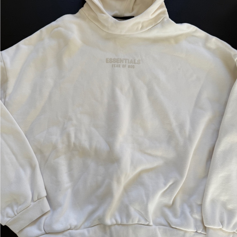 Essentials Fear of God White Hoodie